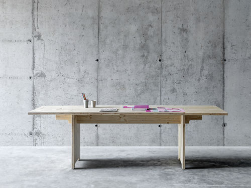 Moderner Tisch - TINO - Fioroni Design - Eiche / Lärche / rechteckig