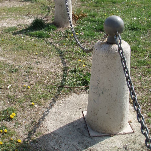 Dekor-Sperrpfosten - BORNE TRONCONIQUE 2 - REPLIK - scharrierter Stein / für Außenbereich / wartungsfrei