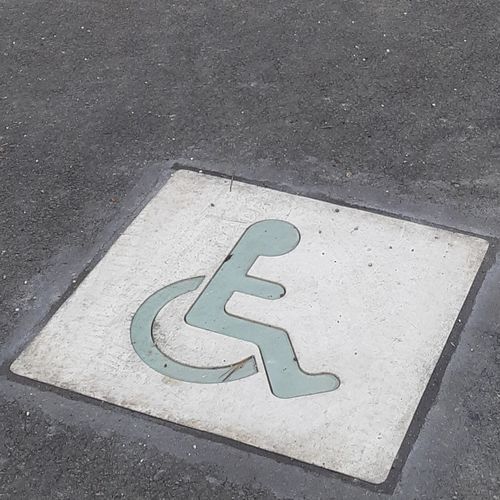 Bodenmarkierung für Personen mit eingeschränkter Mobilität - DAPMRL - REPLIK - lumineszierend / Beton