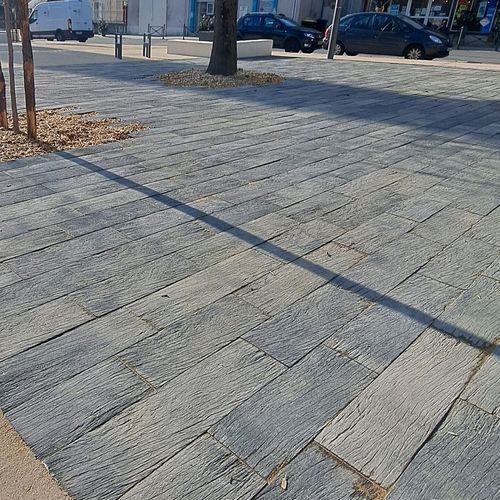 Betonplattenbelag - LA100 - REPLIK - für Außenbereich / für Terrasse / für Garten