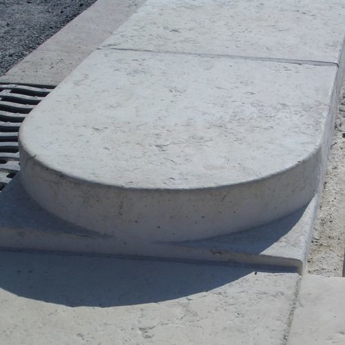 Bordstein-Randstein - BOE02 - REPLIK - für Landschaftsgestaltung / Beton / für professionellen Einsatz