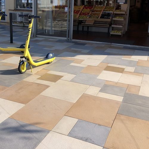 Betonplattenbelag - DAF16 - REPLIK - für Außenbereich / Straßen / gestockt