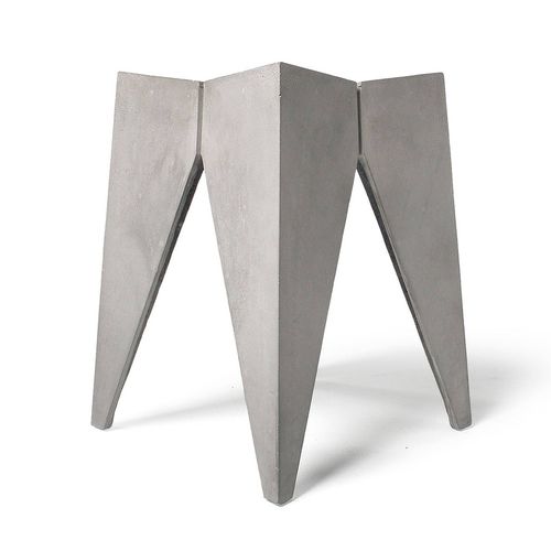 Moderner Hocker - BRIDGE - Lyon Béton - Beton / Gestell aus Faserbeton / für Garten