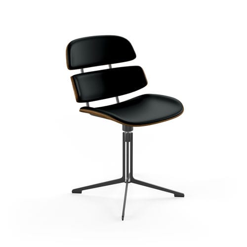 Moderner Stuhl - GM 585 Athene - Naver Collection - für den Innenraum / Leder / Eiche