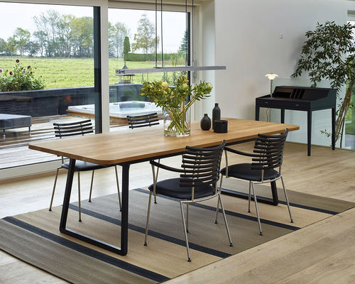 Moderner Esstisch - GM 3600 Twist - Naver Collection - Eiche / Nussbaum / Massivholz