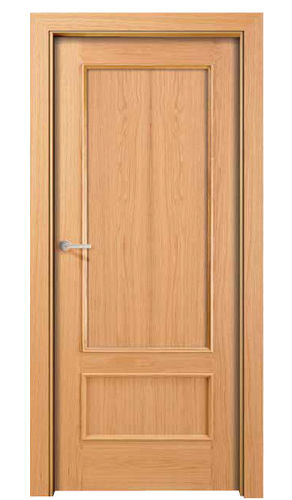 Tür für Innenbereich - PANEL - NORMA DOORS - Eiche / einflügelig / ohne Verglasung