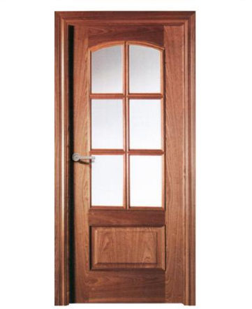 Tür für Innenbereich - R&F PANEL MODEL SAPELE - NORMA DOORS - Holz / einflügelig / halbverglast