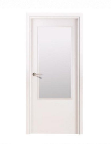 Tür für Innenbereich - WHITE - NORMA DOORS - Holz / einflügelig / halbverglast