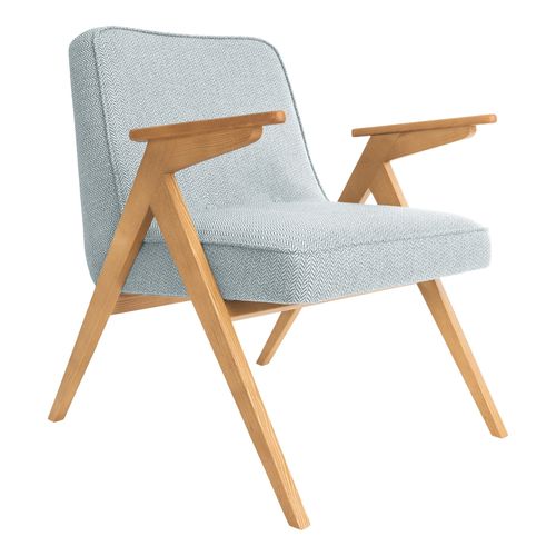Moderner Sessel - BUNNY - 366 Concept - Stoff / Massivholz / Eiche