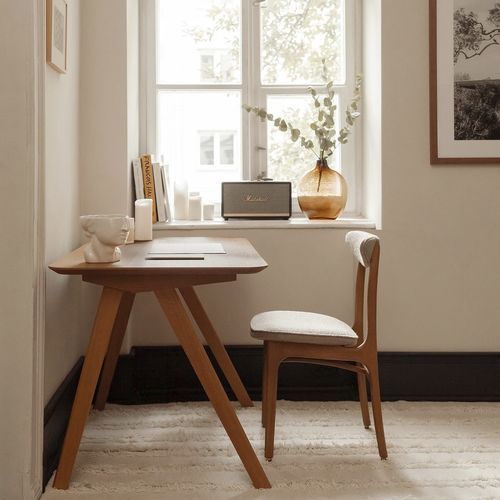 Schreibtisch / minimalistisches Design - S60 - 366 Concept - Eiche / Holzfurnier / gerade
