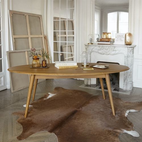 Moderner Esstisch - ELLIPSE - 366 Concept - Massivholz / Esche / Gestell aus Holz