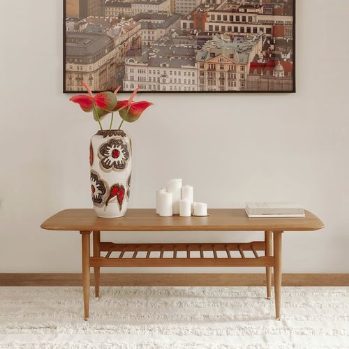 Moderner Couchtisch - FOX TECKEL  - 366 Concept - Massivholz / Gestell aus Massivholz / Gestell aus Esche