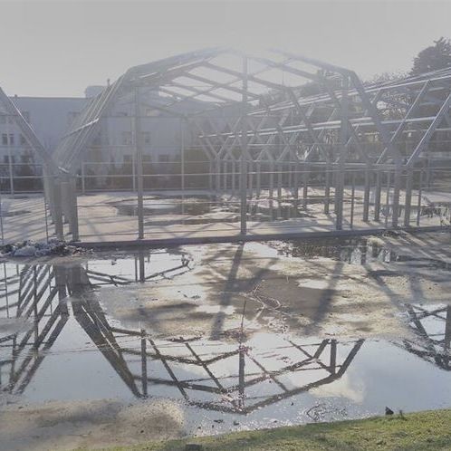Metallrahmen-Flächentragwerk - FLORYA TENNIS COURTS - APEC Smart Steel Structures - für Abdeckung / PVC-Folie / für Sportplätze
