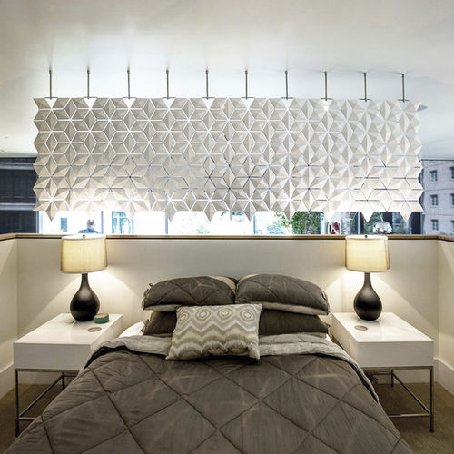Aluminium-Raumteiler - FACET  - Bloomming - Edelstahl / PC ABS / für Schlafzimmer