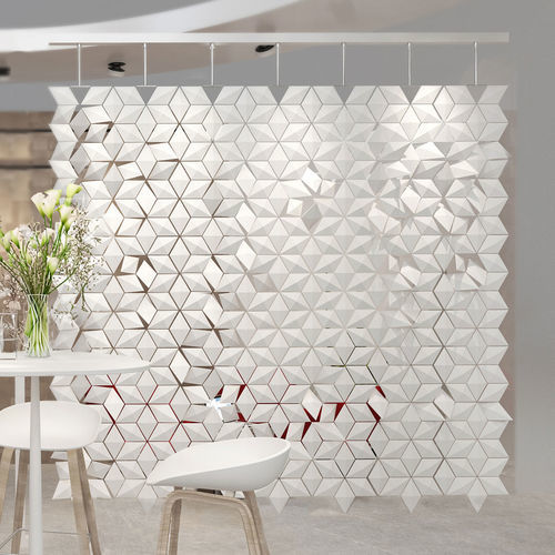 Hängende Trennwand - FACET  - Bloomming - Aluminium / Edelstahl / für professionellen Einsatz