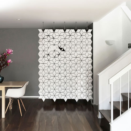 Abnehmbare Trennwand - FACET  - Bloomming - Aluminium / Edelstahl / für Privatgebrauch