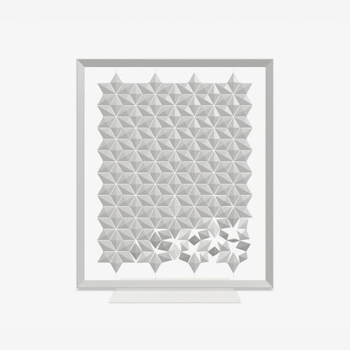 Selbsttragender Raumteiler - FACET  - Bloomming - Aluminium / Edelstahl / PC ABS