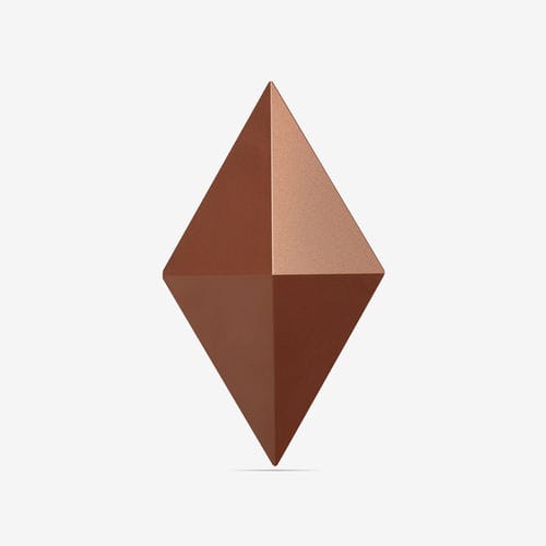 Raumteiler / PC ABS - Facet color Chestnut - Bloomming - für Gewerbegebrauch / hängend / modular