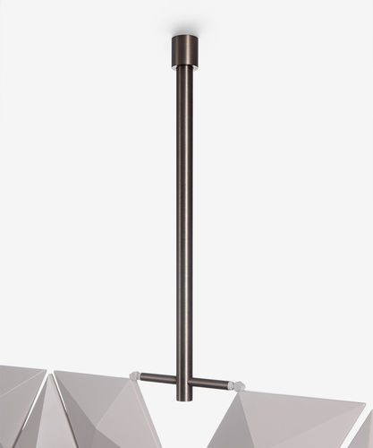 Deckenunterkonstruktion / gebürsteter Edelstahl - FACET - Bloomming - Aluminium / freihängend / für Soffitte
