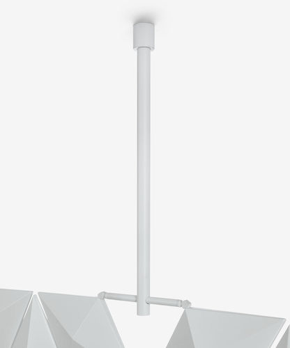 Deckenunterkonstruktion / gebürsteter Edelstahl - FACET - Bloomming - Aluminium / freihängend / für Büro