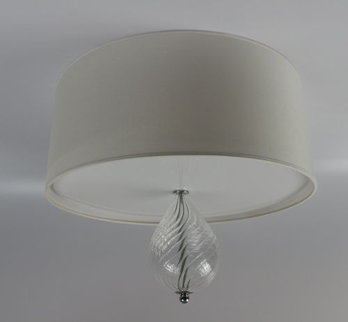 Moderne Deckenleuchte - M020 - IPSILON PARALUMI - rund / Glas / Stoff
