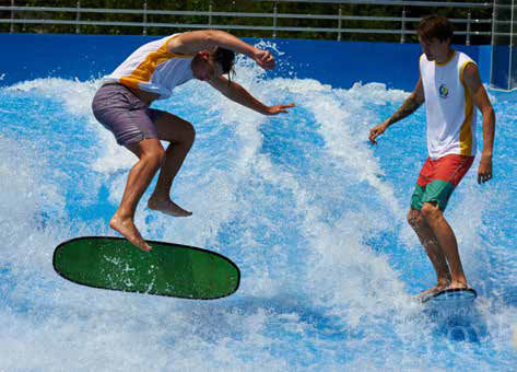 Gerade Rutsche - SURF - BELLAGIO GROUP - für Aquapark / Hochgeschwindigkeit