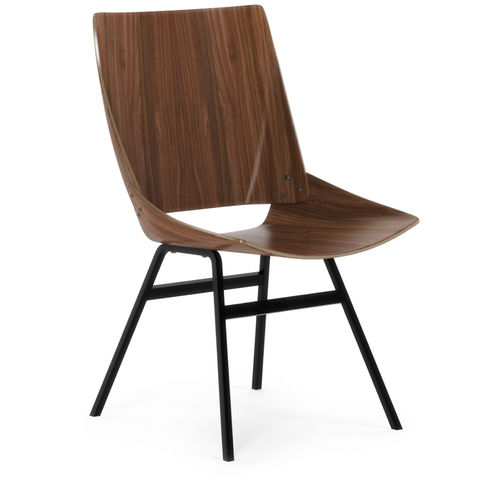 Stuhl / skandinavisches Design - SHELL    - REX KRALJ - für den Innenraum / Eiche / Nussbaum