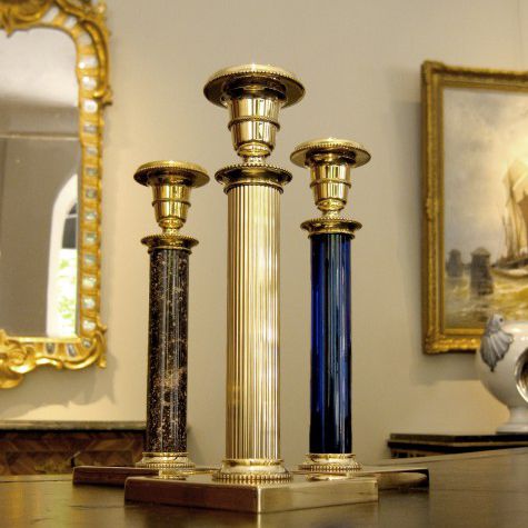 Kerzenhalter / poliertes Messing - THE JUBILEE - SKULTUNA - Marmor