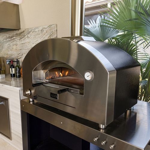 Pizzaofen für Privatgebrauch - FUTURO 2 Pizze - Alfa Forni - Gas / Holz / freistehend