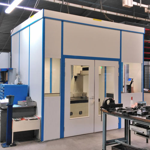 Abnehmbare Trennwand - PRIMA - AMGE industrie - modular / mit Glasfront / Laminat