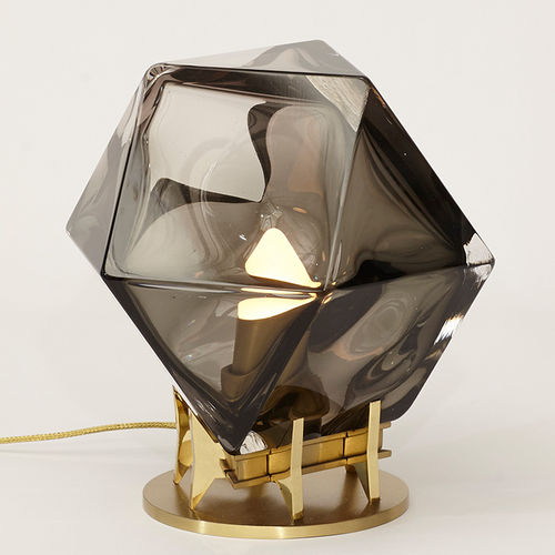 Tischlampe - WELLES - Gabriel Scott - Metall / geblasenes Glas / Alabaster