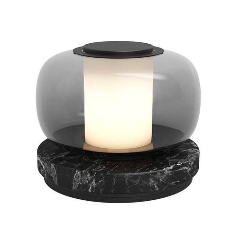 Bürolampe - LUNA A - Gabriel Scott - Rauchglas / modern / mit Kabel