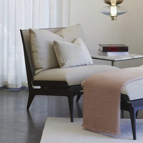 Moderner Sessel - BOUDOIR  - Gabriel Scott - Stoff / Leder / Metall