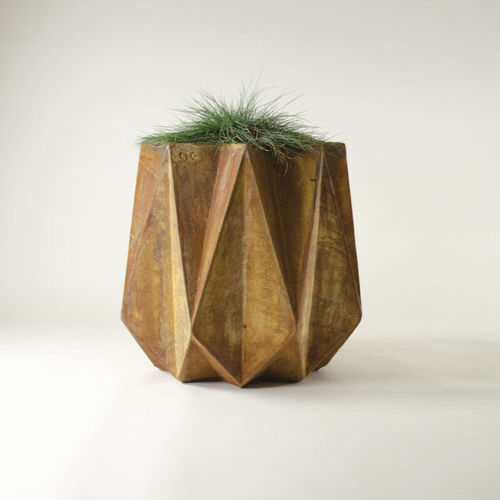 Faserbeton-Pflanzkübel - KRONEN 65 CORTEN STEEL - Adam Christopher Design - modern / für öffentliche Bereiche / für den Innenraum