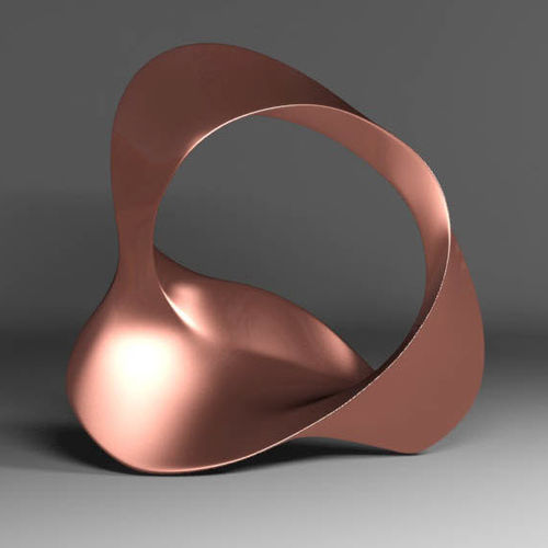 Glasfaser-Skulptur - UNITY RING - Adam Christopher Design - Kupfer / für öffentliche Bereiche