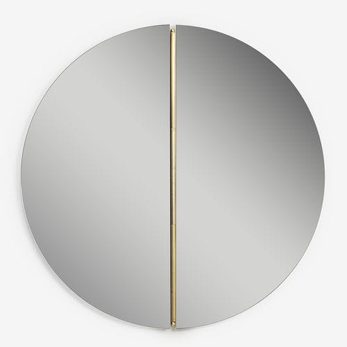 Wandmontierter Spiegel - RONDÒ - MINGARDO - modern / rund / Messing