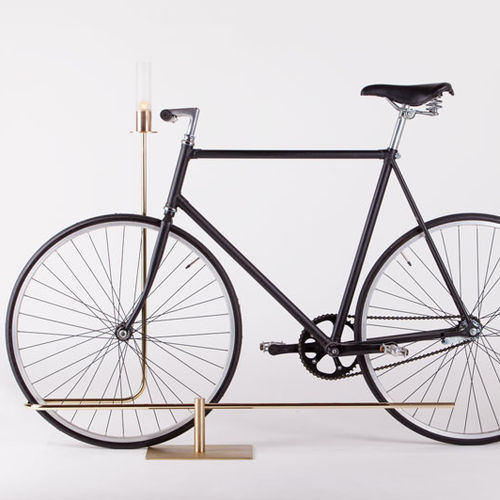 Bodenstehender Fahrradständer - BI-TRACK - MINGARDO - mit integrierter LED / für Innenbereich / Eisen
