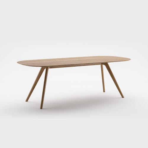Moderner Tisch - COCO - MITJA - Massivholz / oval