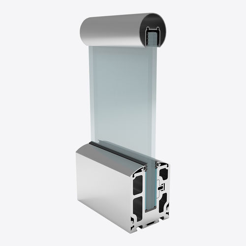 Glasgeländer - SMARTBASE 80-100 - ARFEN - Aluminium / Glasplatten / für den Innenraum