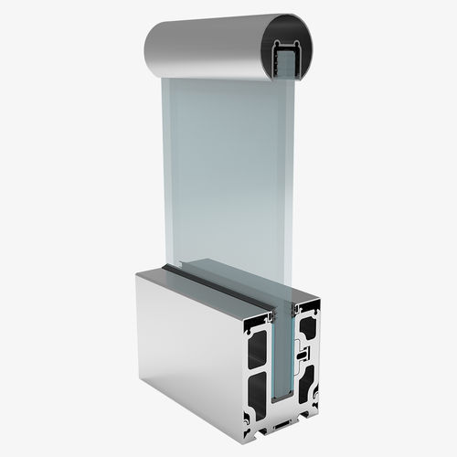 Glasgeländer - SMARTBASE 80-101 - ARFEN - Aluminium / Glasplatten / für den Innenraum