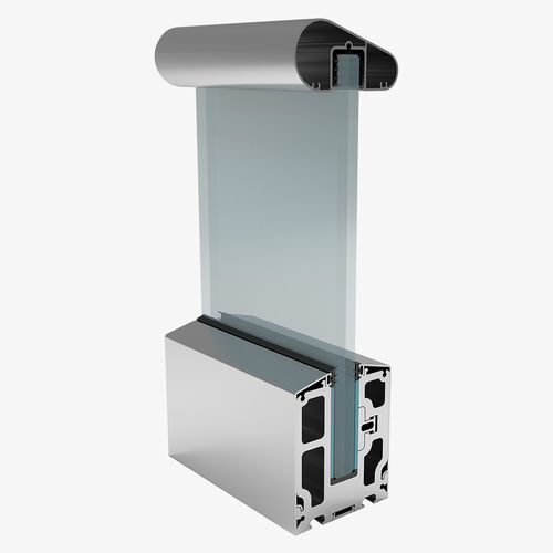 Glasgeländer - SMARTBASE 80-102 - ARFEN - Aluminium / Glasplatten / für den Innenraum