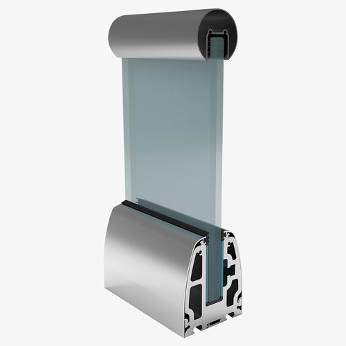 Glasgeländer - SMARTBASE K100 - ARFEN - Aluminium / Glasplatten / mit Stangen