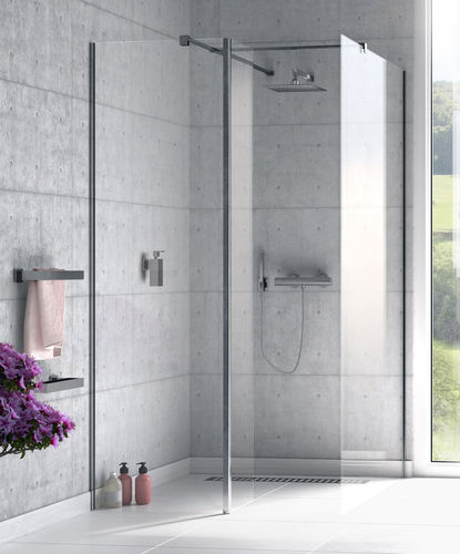 Festinstallierte Duschwand - ORIGIN WALK IN: 11915 SERIES - Aqualux Bathroom Design - für Eckeinbau