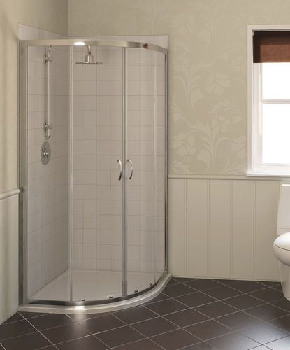 Schiebeduschwand - AQUA4: 11740 SERIES - Aqualux Bathroom Design - gebogen / für Eckeinbau