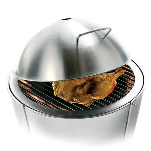 Holzkohle-Gartengrill - COOKING LID - eva solo - freistehend / Edelstahl