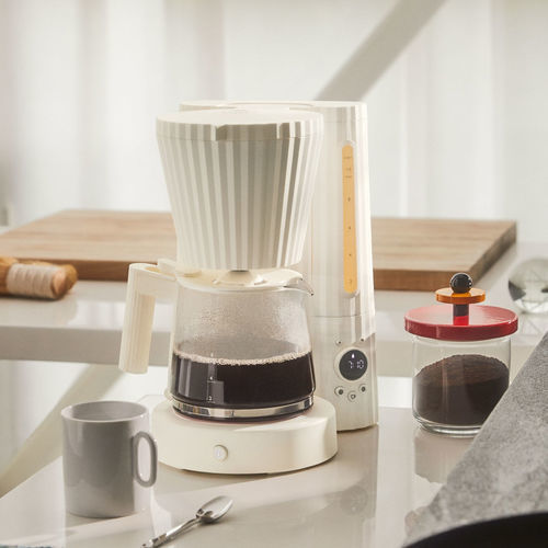 Filterkaffeemaschine - Pliss&eacute; - ALESSI S.P.A. - für Privatgebrauch / automatisch / weiß