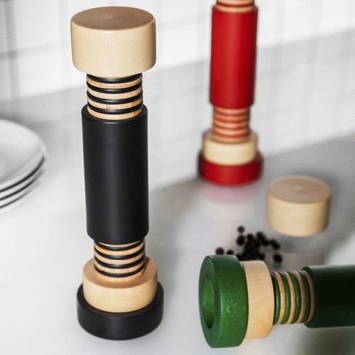 Salz- & Pfefferstreuer / Buche - MPO215 - ALESSI S.P.A. - für Gewerbegebrauch