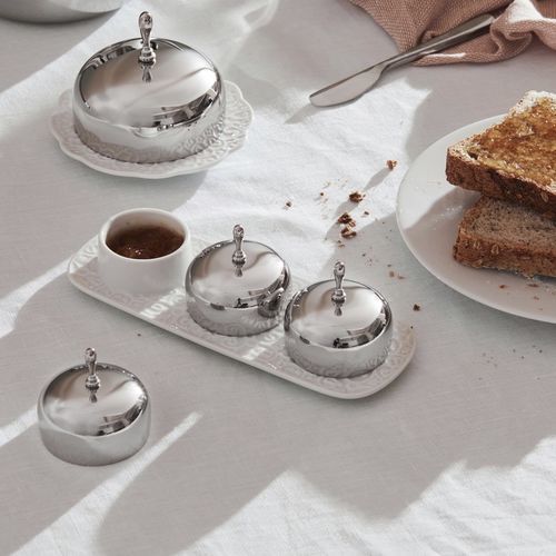 Edelstahl-Butterdose - Dressed - ALESSI S.P.A. - Porzellan