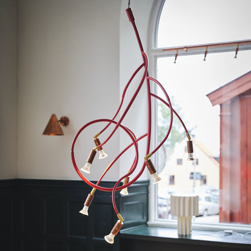 Kronleuchter / originelles Design - Ranka - ORSJO - Metalldraht / 5 Glühbirnen / 7 Glühbirnen