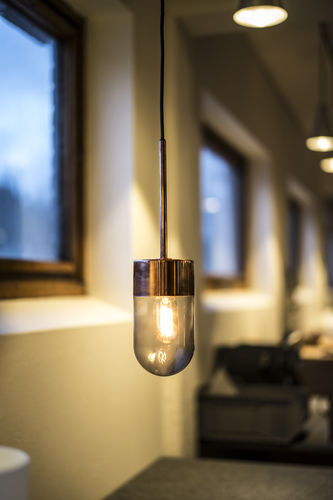 Hängelampe - VOX - Ruben Lighting - Glas / Kupfer / Eisen
